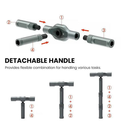 SEESE 24 in 1 Dly Screwdriver Set,1 Set Switchablescrewdriver Shape Magnetic Screwdriver Set,Compact and Portable Ratchet Screw0Driver Sethome Repair Tool Box